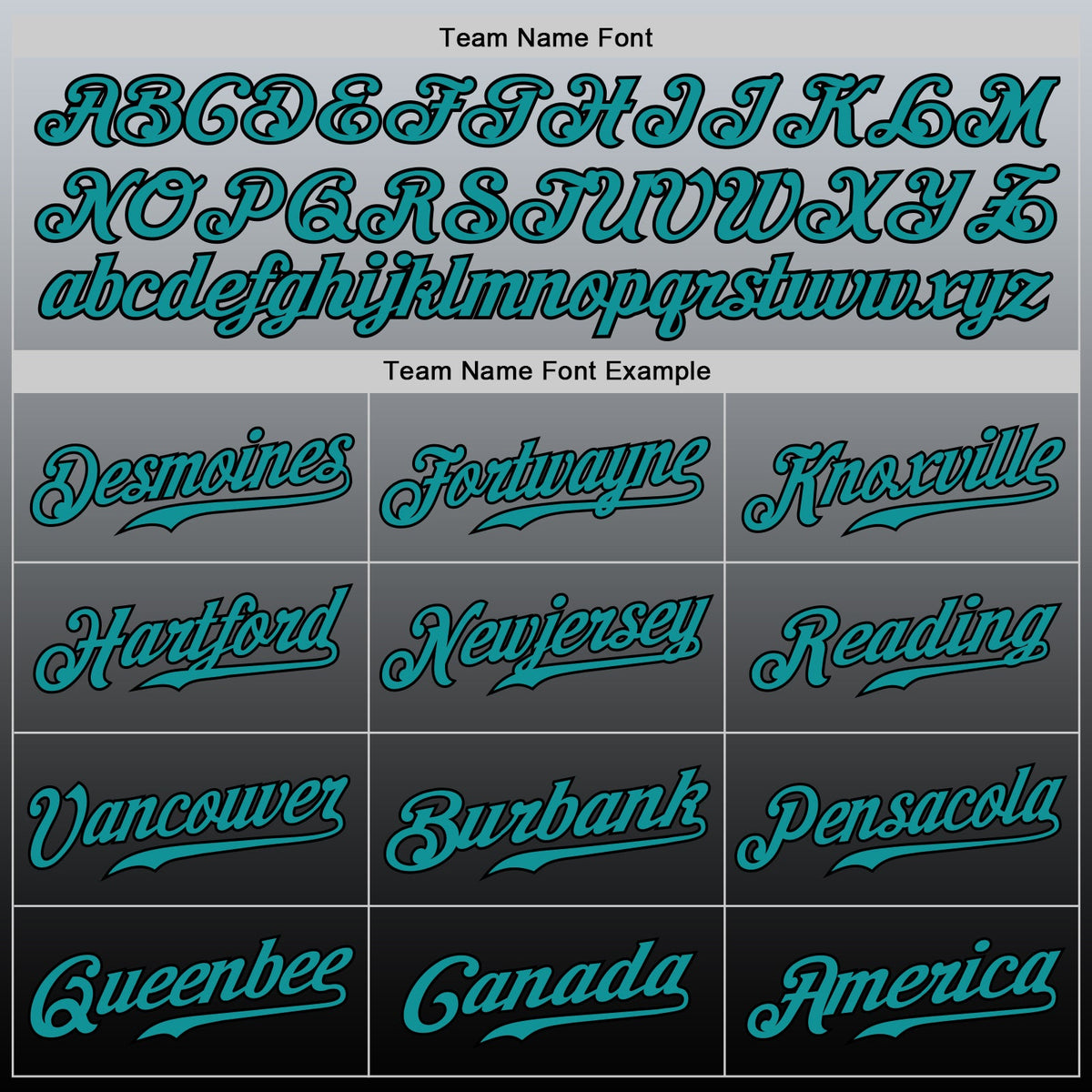 Custom Gray Teal-Black Authentic Fade Fashion Baseball Jersey