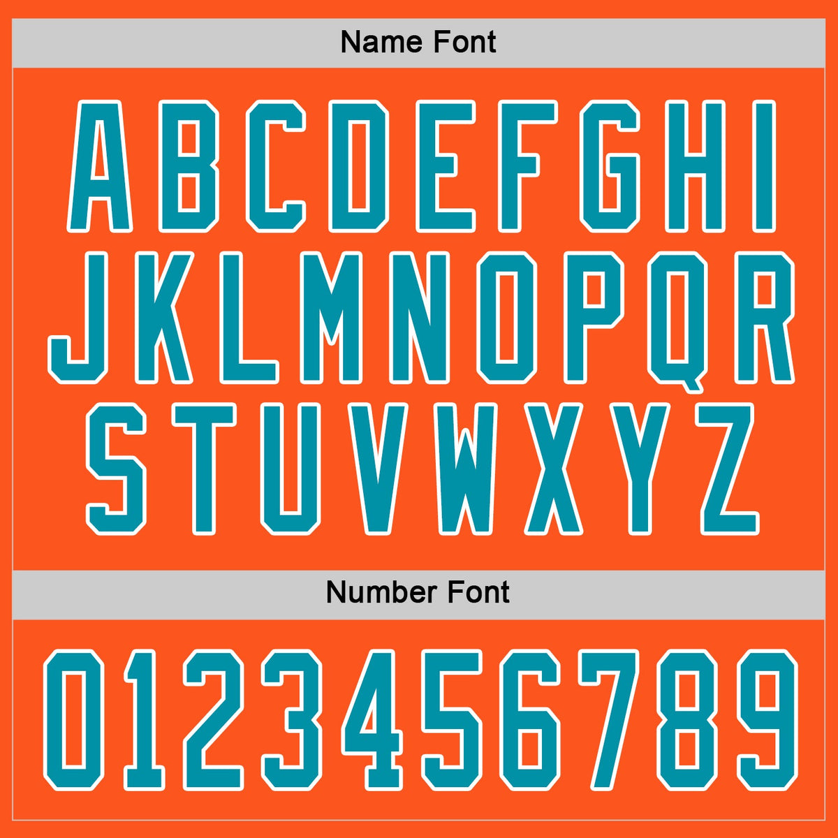 Custom Orange Teal-White Hockey Jersey