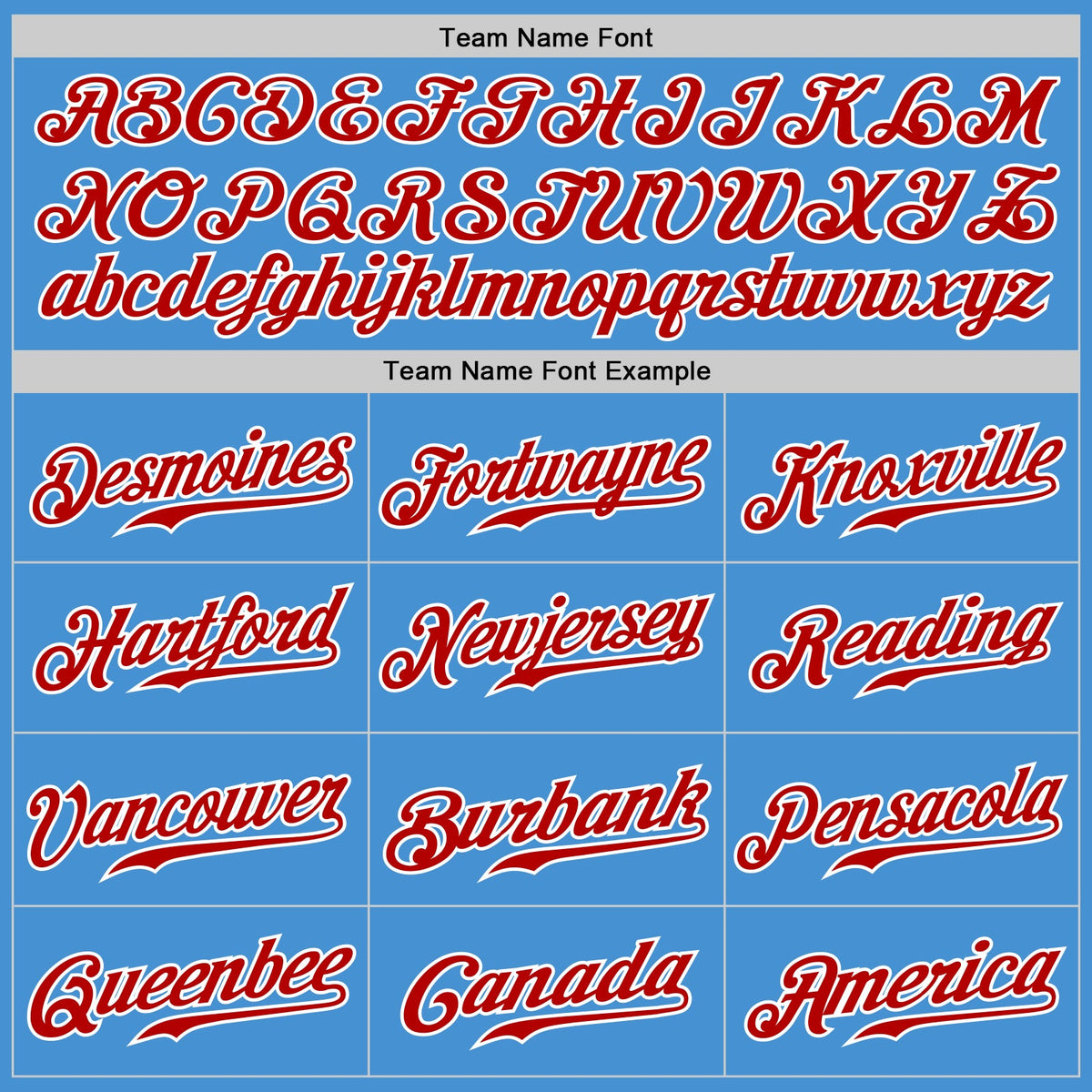 Custom Powder Blue White Pinstripe Red-White Authentic Baseball Jersey