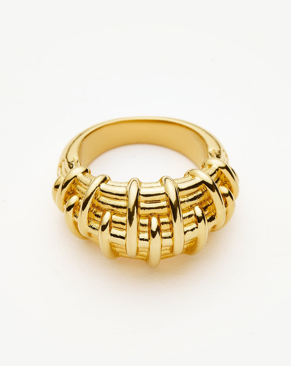 Bombe Raffia Ring | 18ct Gold Plated