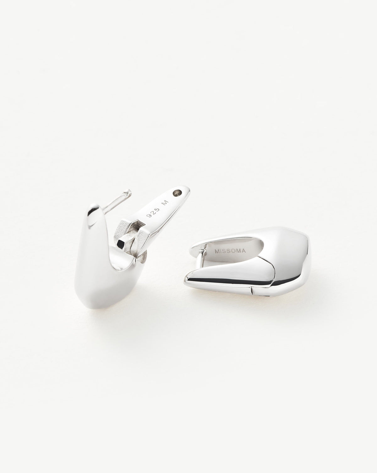 Lucy Williams Arco Small Hoop Earrings | Sterling Silver