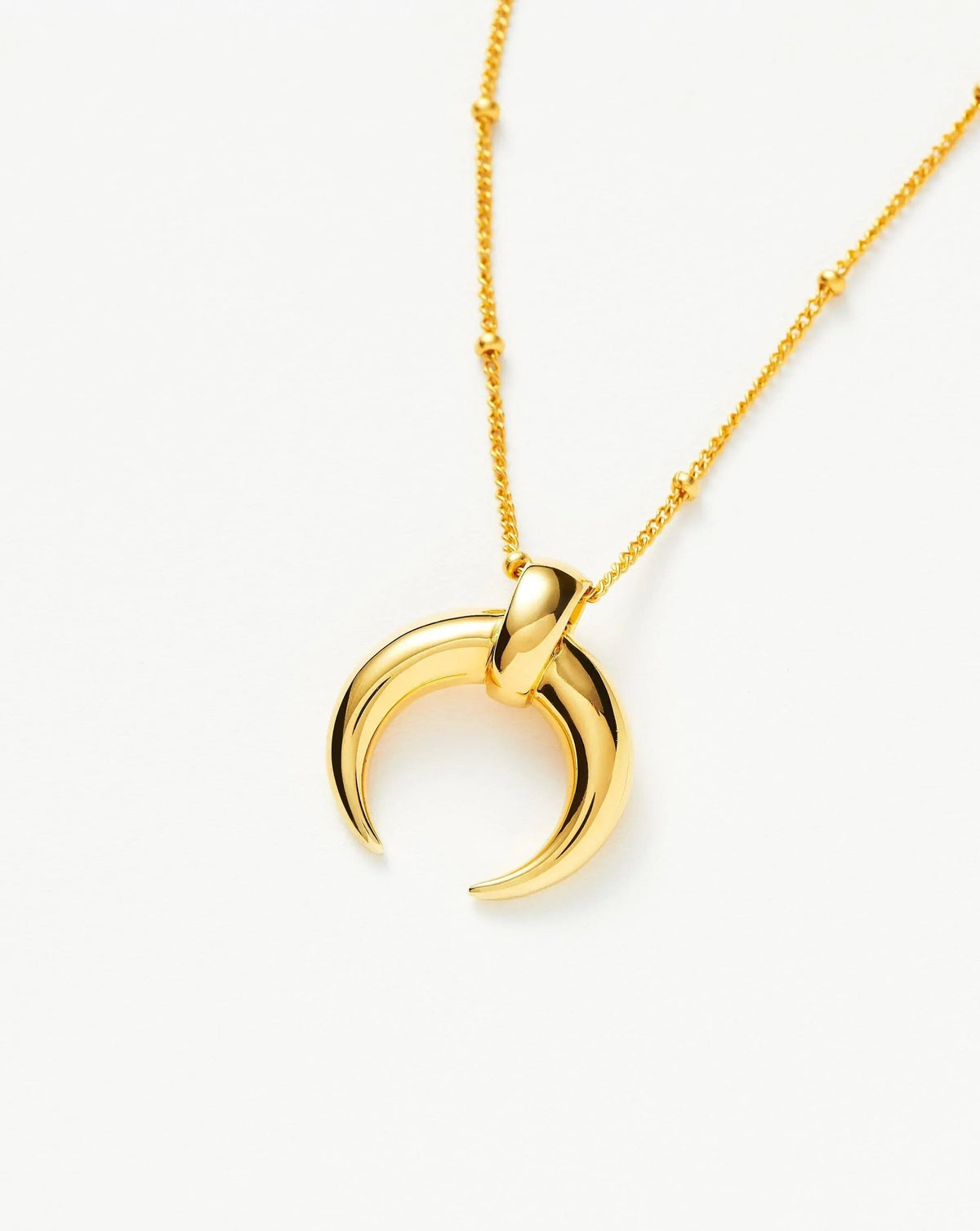 Lucy Williams Large Horn Pendant Necklace