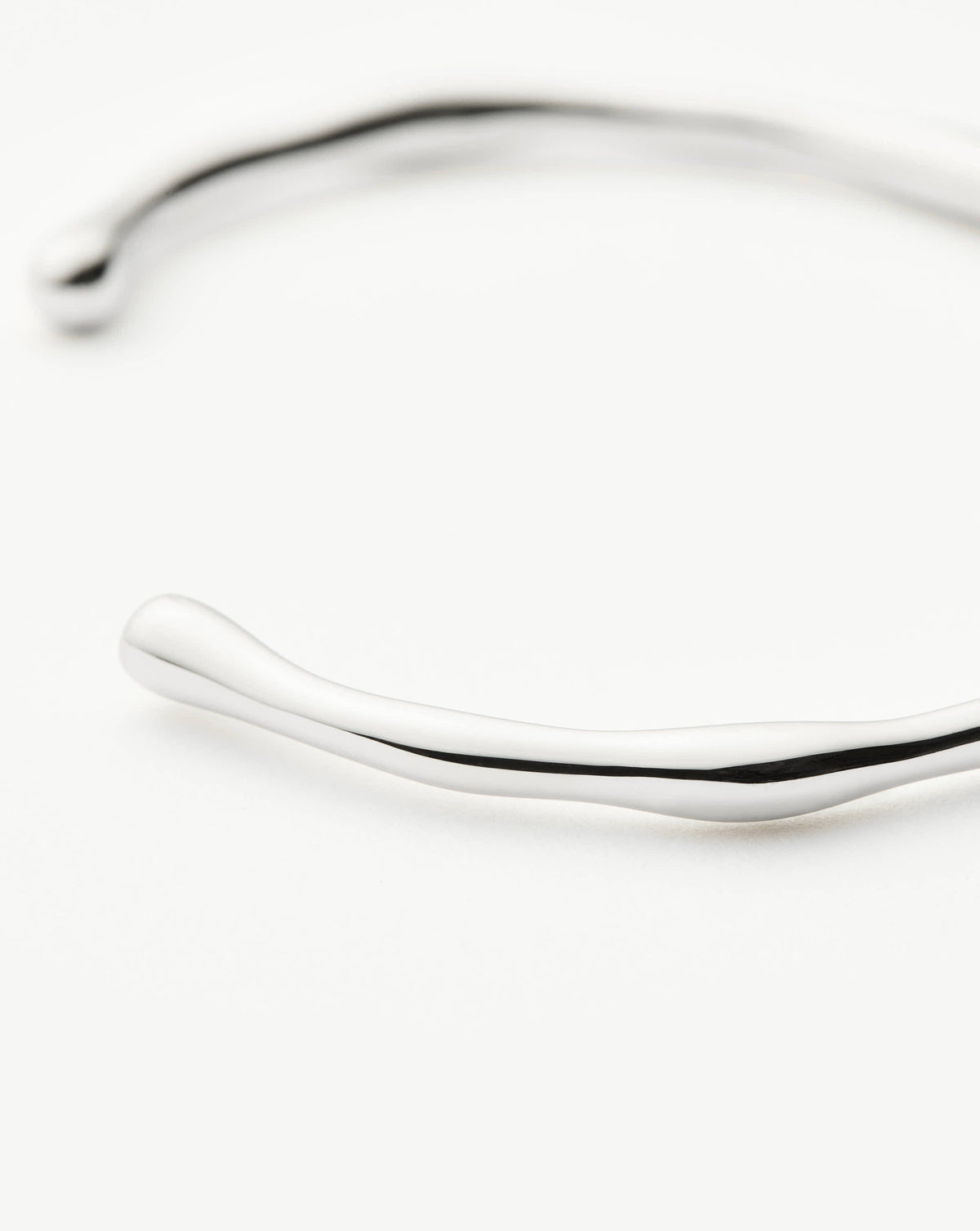 Molten Cuff Bracelet | Silver Plated