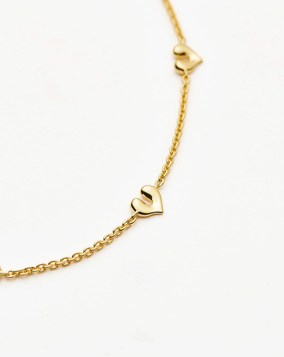 Molten Heart Mini Charm Bracelet | 18ct Gold Vermeil