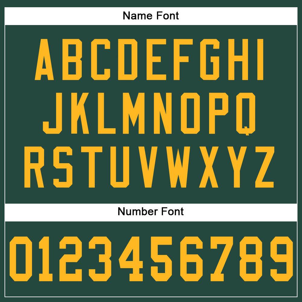 Custom Green Gold Mesh Authentic Football Jersey