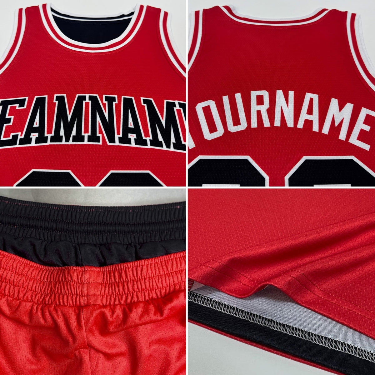 Custom Reversible Black Light Pink Double Side Sublimation Basketball Set Jersey