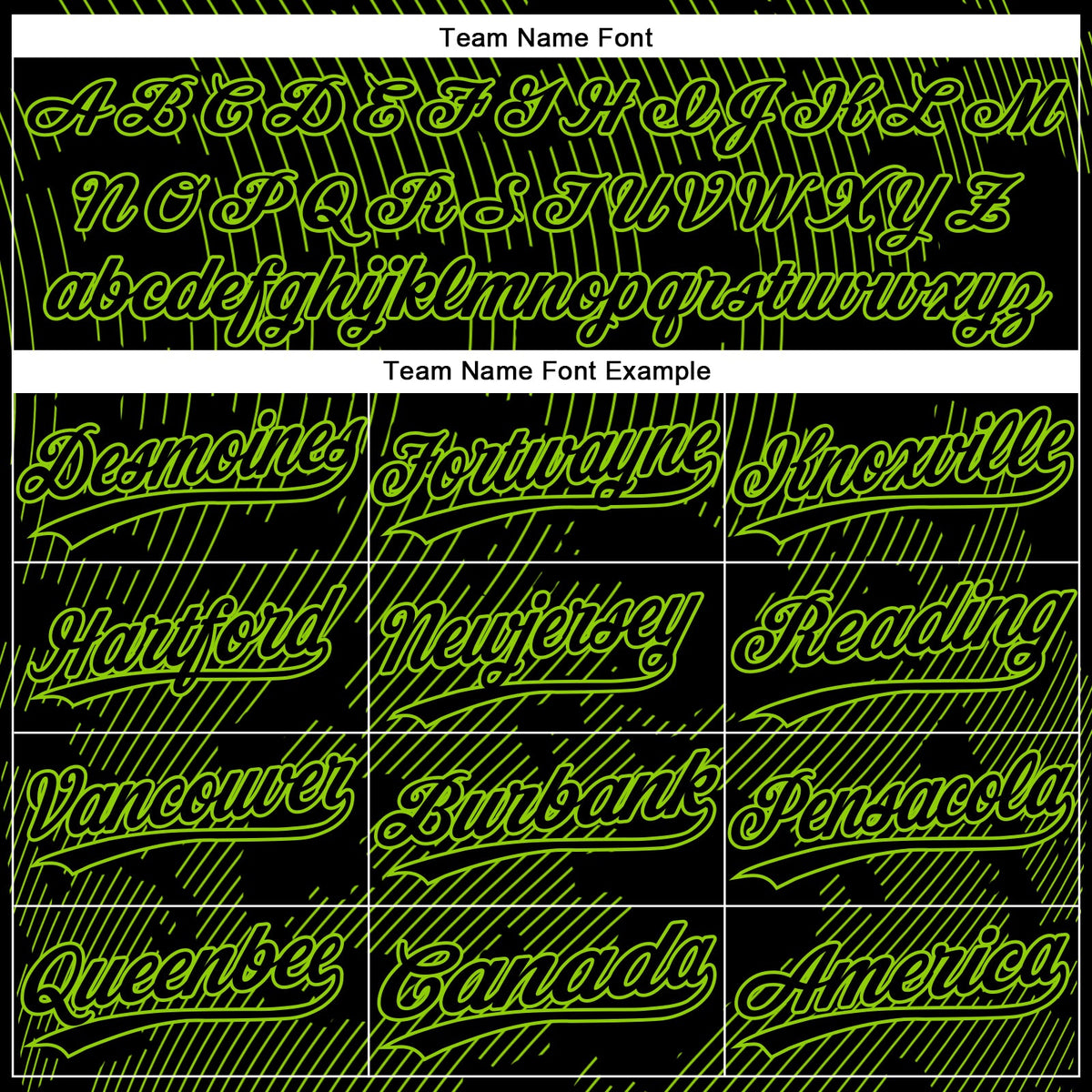Custom Black Neon Green 3D Pattern Curve Lines Two-Button Unisex Softball Jersey