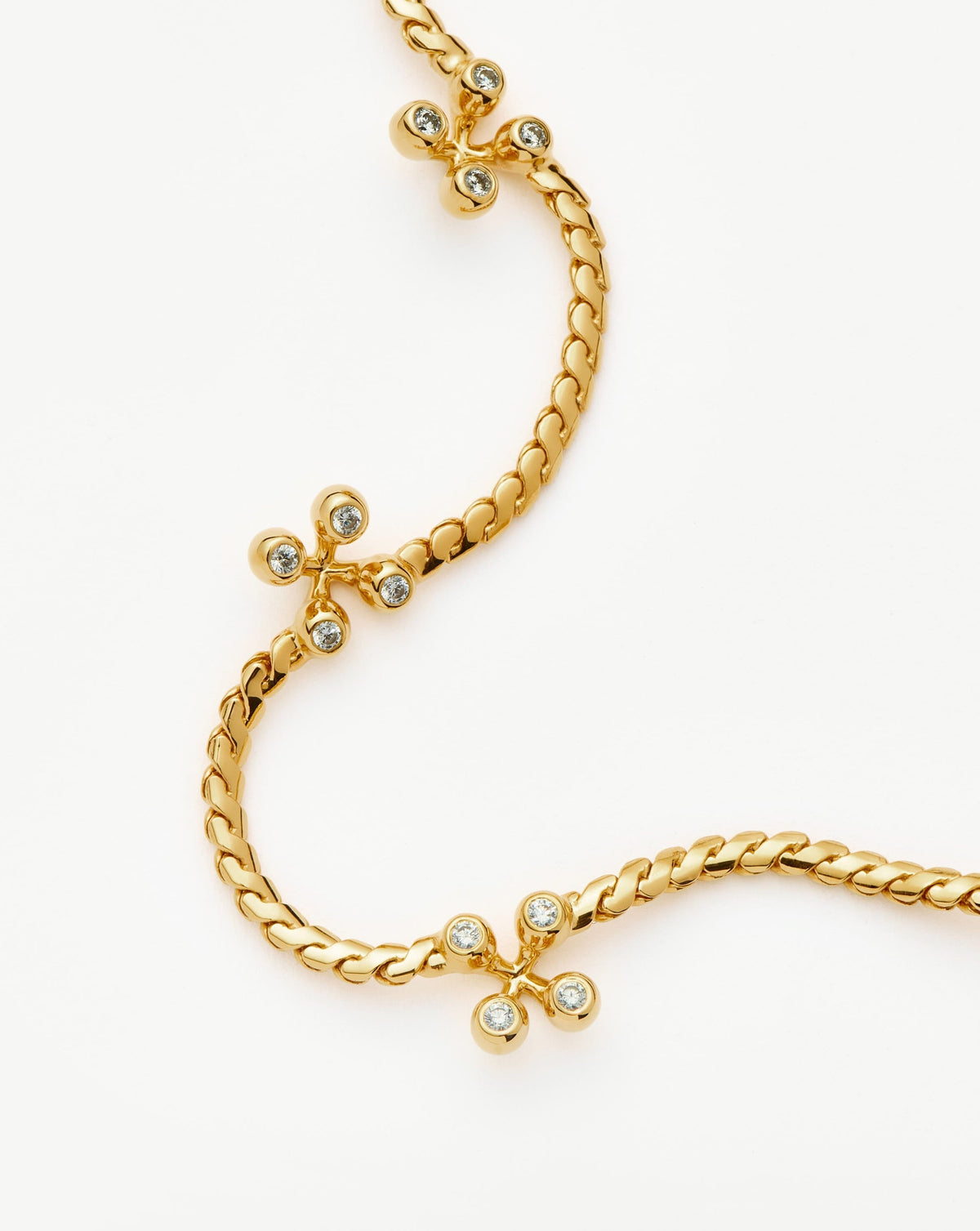 Atom Charm Necklace | 18ct Gold Plated Cubic Zirconia