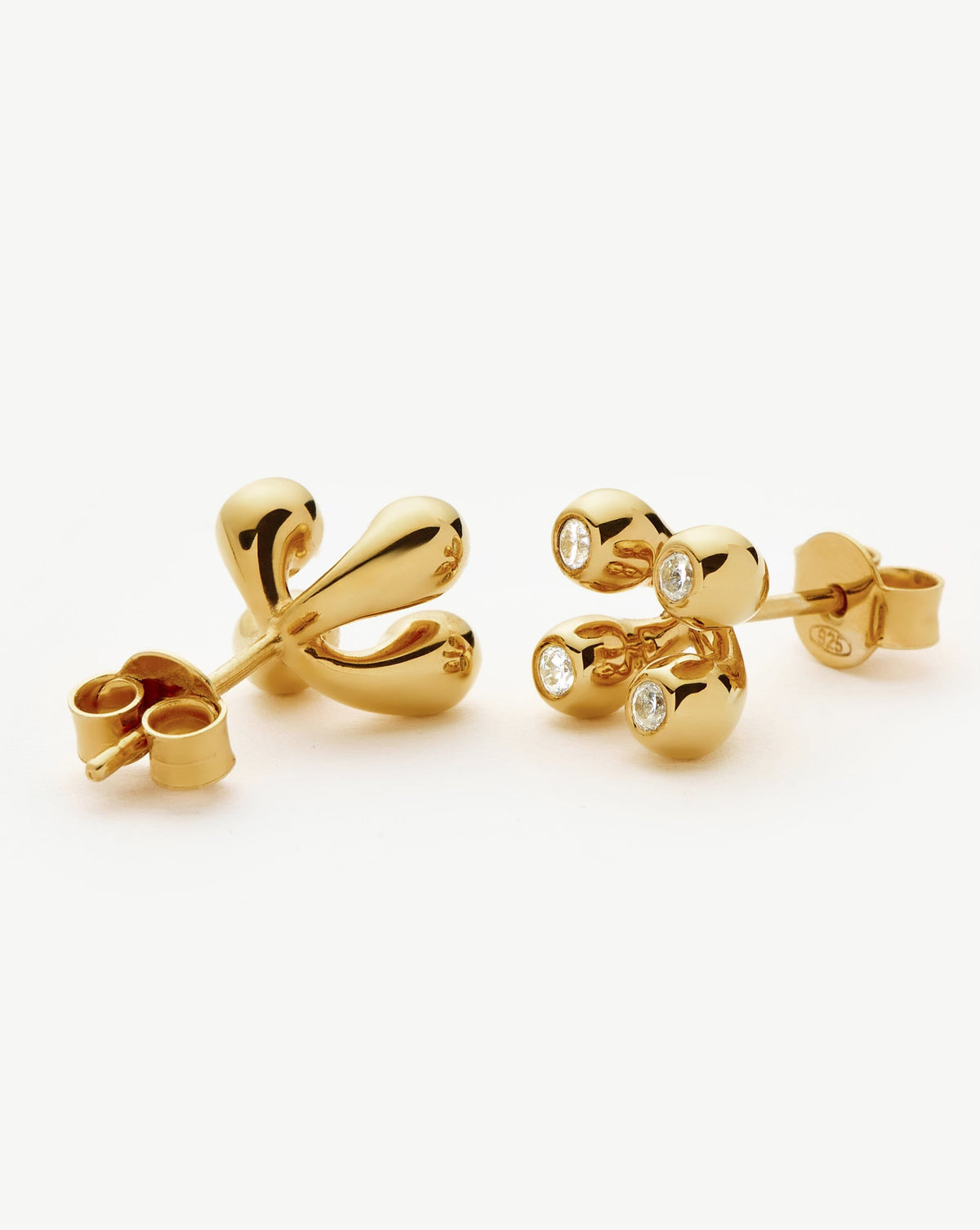 Atom Stud Earrings | 18ct Gold Vermeil