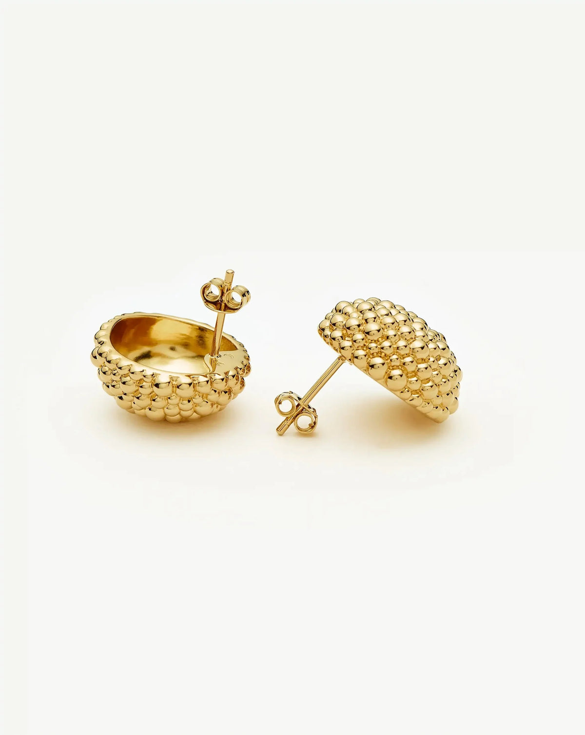 Baya Dome Stud Earrings | 18ct Gold Plated