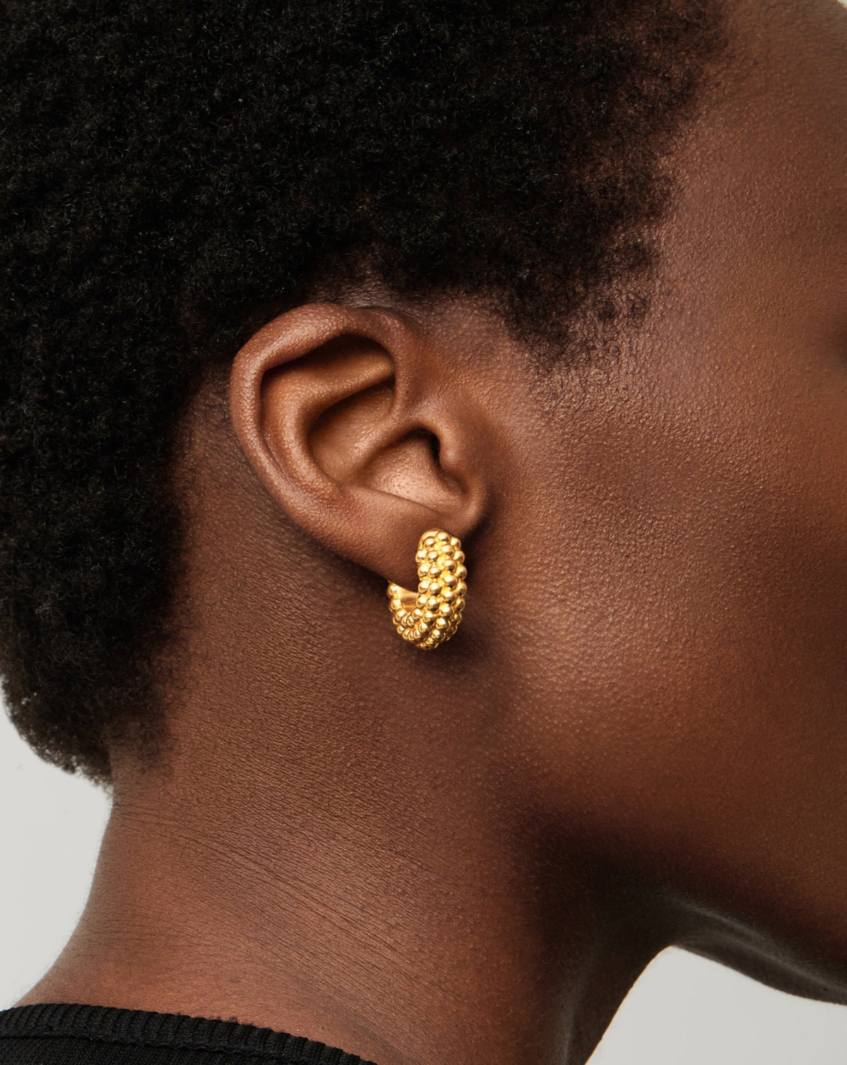 Baya Hoop Earrings | 18ct Gold Plated