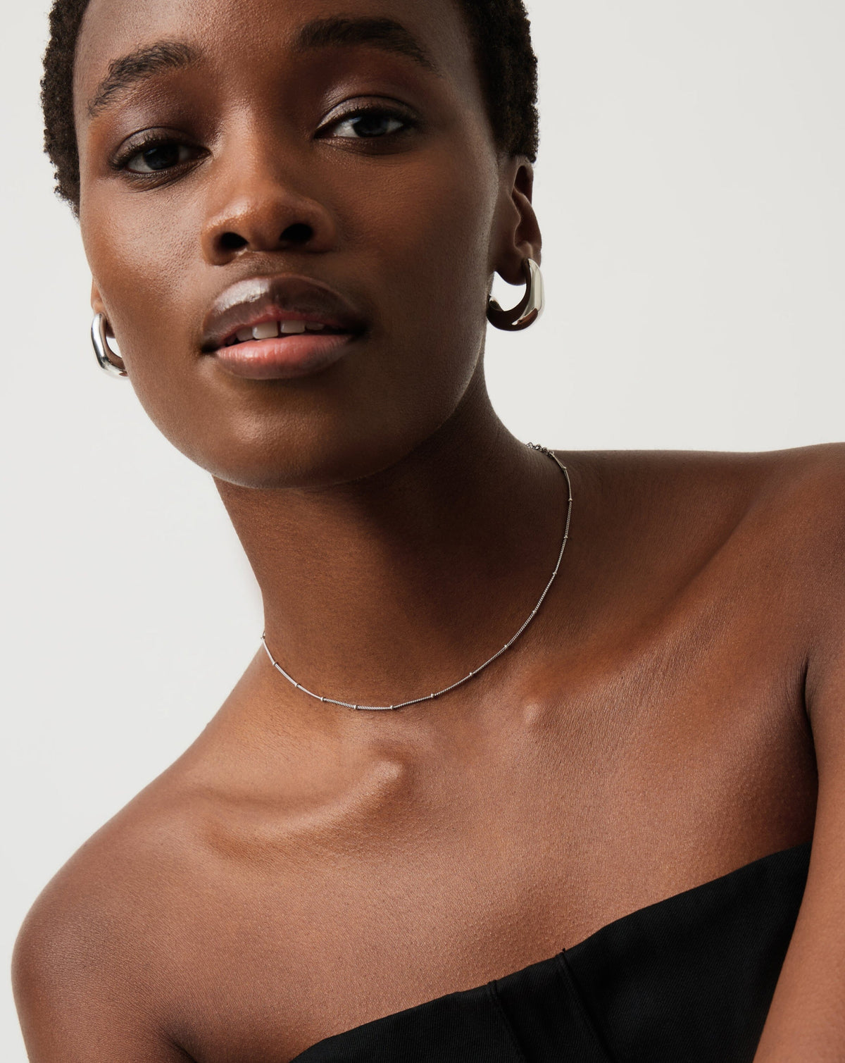 Bobble Chain Choker | Sterling Silver