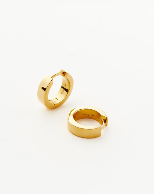 Chubby Tunnel Huggies | 18ct Gold Vermeil