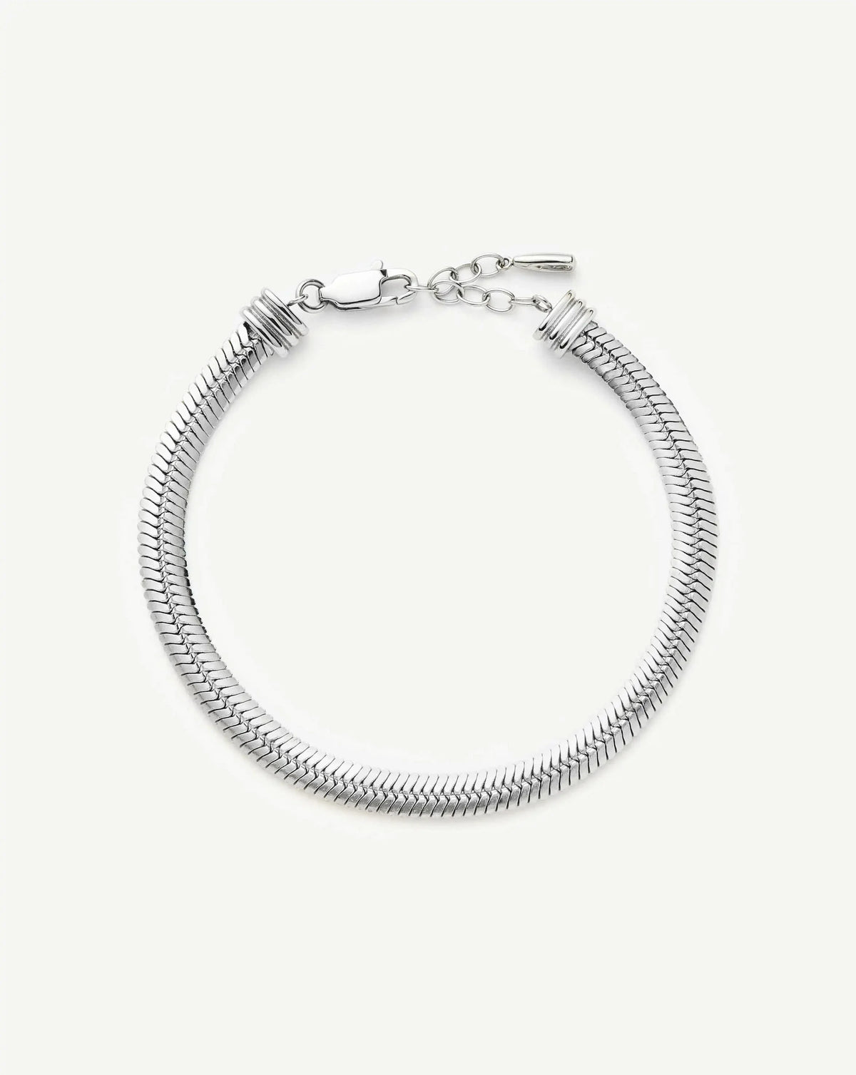 Classic Snake Chain Bracelet | Silver Plated