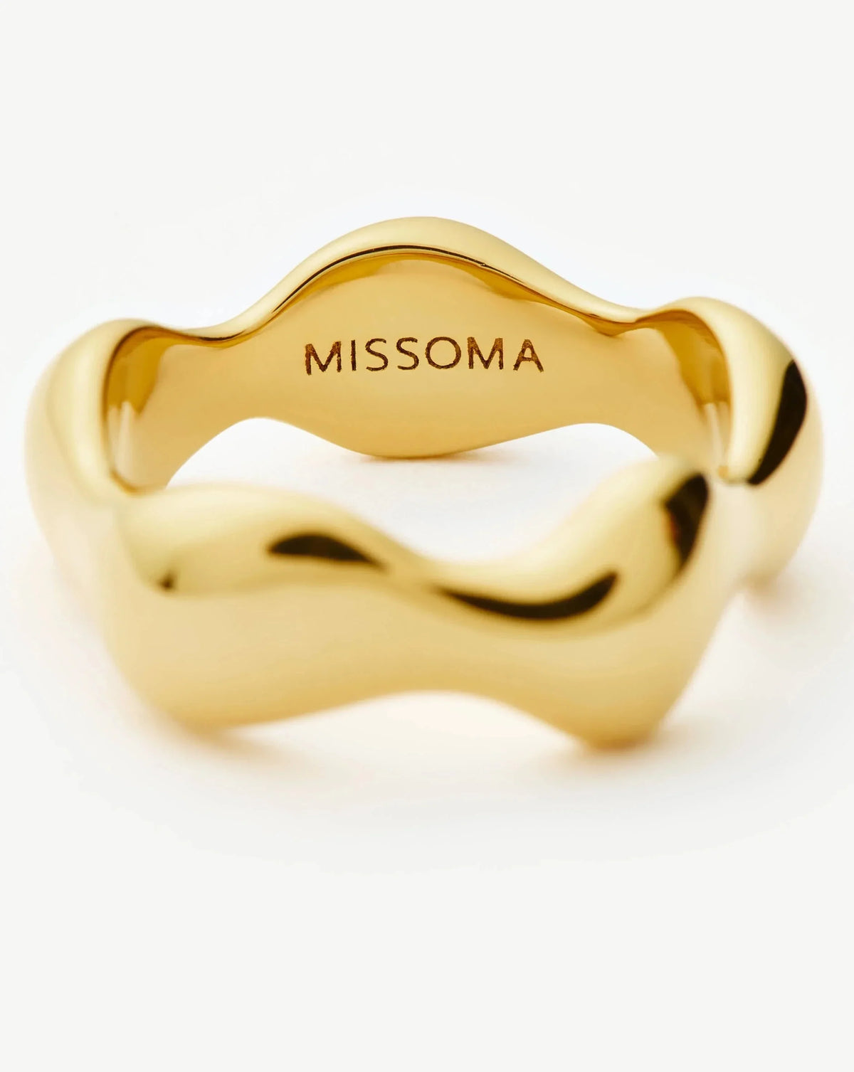 Eny Puffy Stacking Ring | 18ct Gold Plated