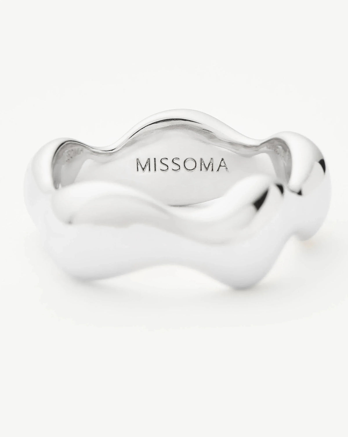 Eny Puffy Stacking Ring | Silver Plated