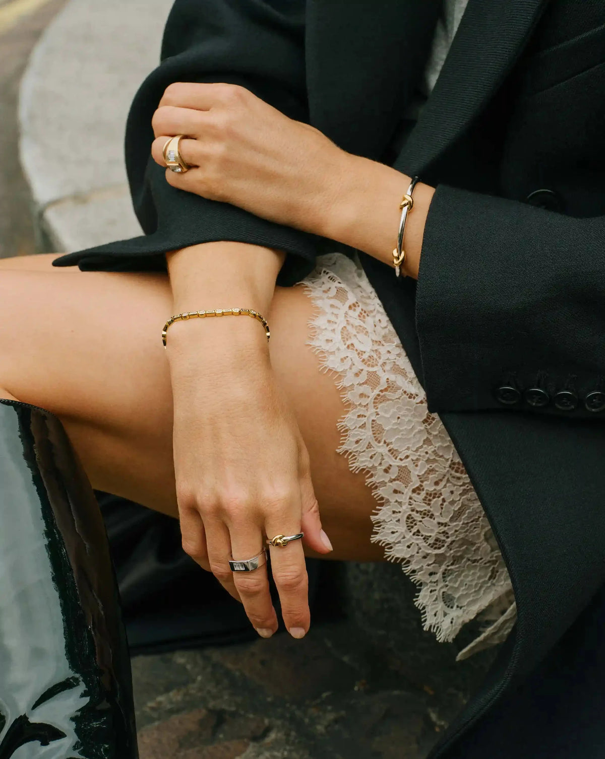 Lucy Williams Knot Stacking Ring | Mixed Metal