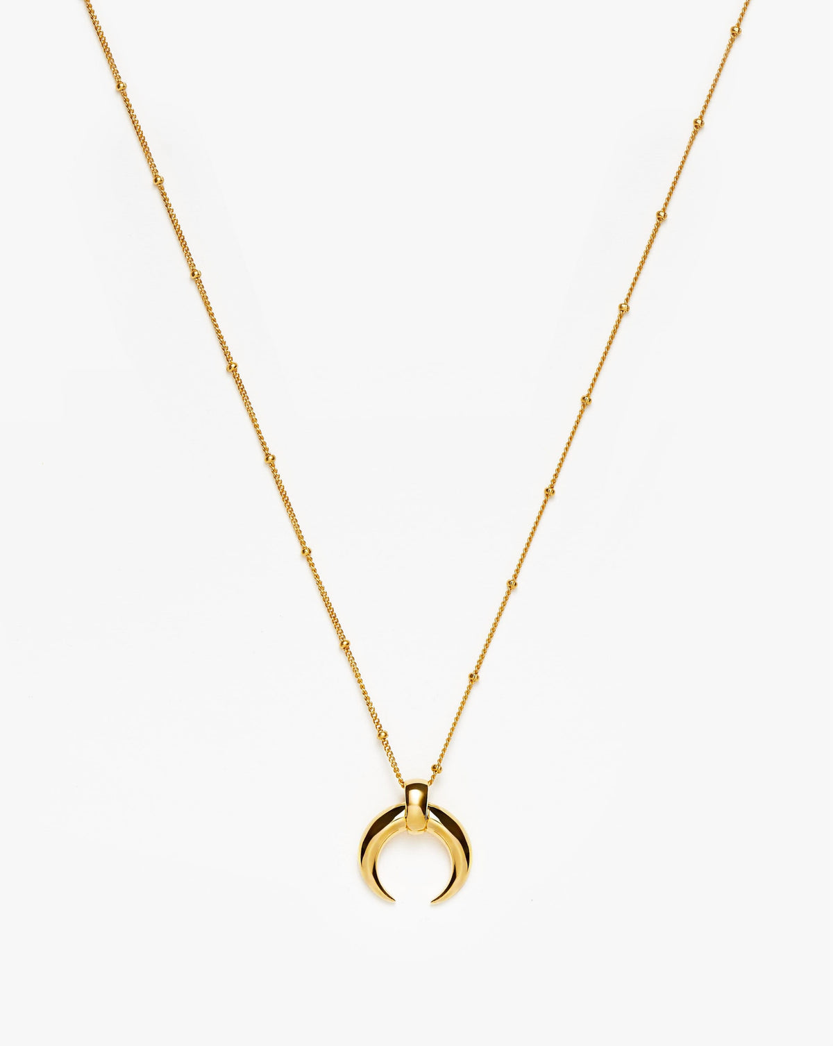 Lucy Williams Large Horn Pendant Necklace