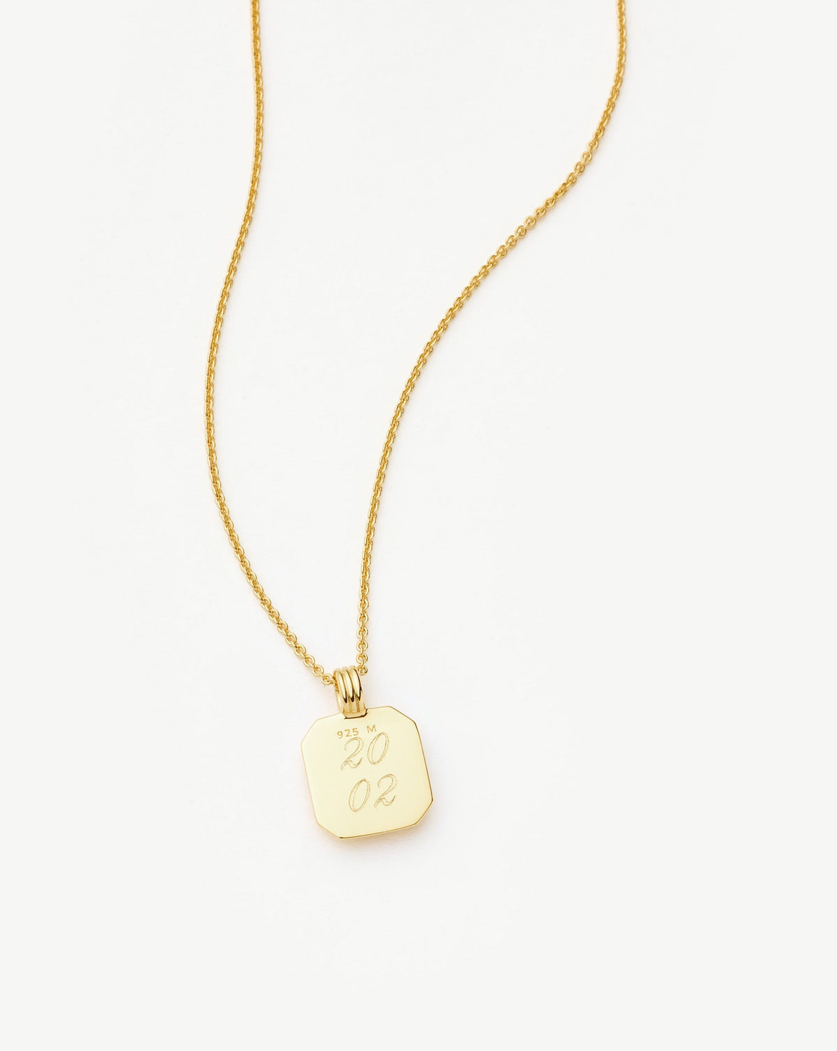 May Birthstone Pendant Necklace | 18ct Gold Vermeil/Green Onyx