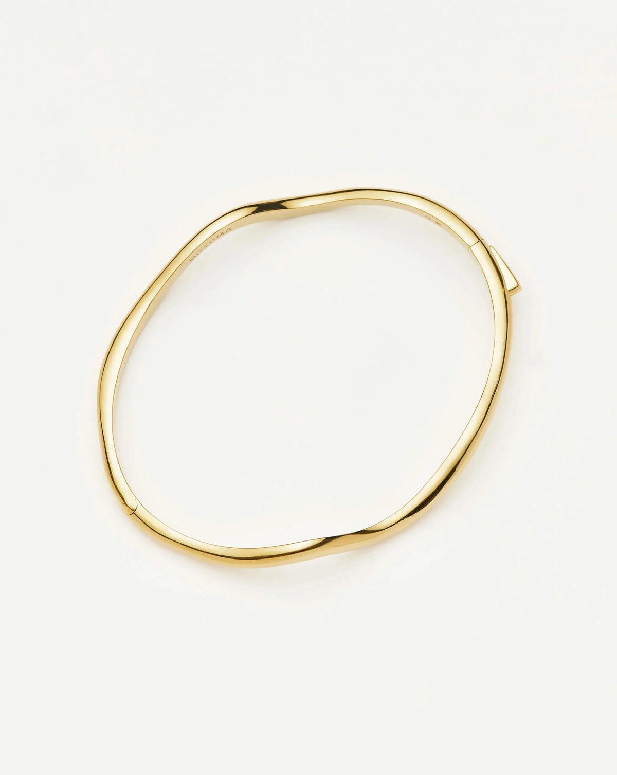 Molten Classic Hinged Bangle | 18ct Gold Plated