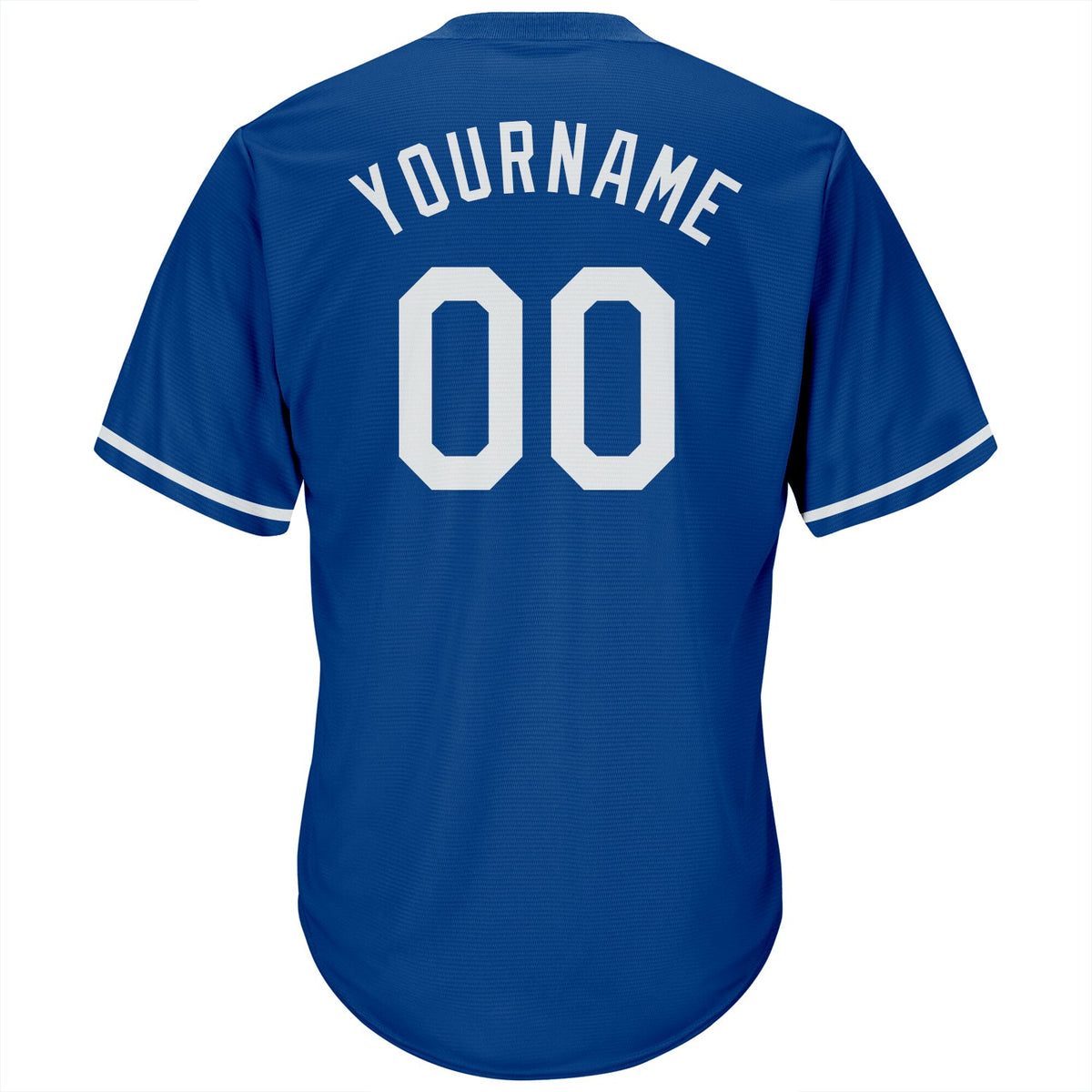 Custom Royal White-Red Authentic Rib-Knit Baseball Jersey Shirt